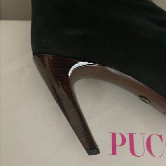 NWB Green suede/leather Pucci boots - Picture 4 of 6